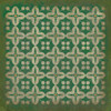 Classic Pattern 3 The Emerald City (distressed) - vinyl floor cloth sizes 36x36, 48x48