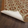 Classic Pattern 3 The Poppy Field (distressed) - vinyl floor cloth underside 