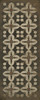 Classic Pattern 3 Oz (distressed) - vinyl floor cloth sizes 30x75, 36x90