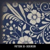 Pattern 36 Dickinson - vinyl floor cloth swatch sample