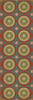 Pattern 43 Awakening - vinyl floor cloth sizes 24x77, 36x108