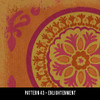 Pattern 43 Enlightenment - vinyl floor cloth sample swatch
