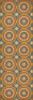 Pattern 43 Sublime - vinyl floor cloth sizes 24x77, 36x108