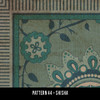 Pattern 44 Shisha - vinyl floor cloth swatch sample