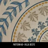 Pattern 40 Villa dEste - vinyl floor cloth swatch sample