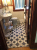 Pattern 20 Astraea (distressed) used in a bathroom