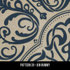 Pattern 39 Gin Rummy - vinyl floor cloth swatch sample