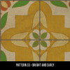 Pattern 33 Bright and Early - vinyl floor cloth swatch sample