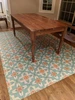 Pattern 33 Dutch - vinyl floor cloth used in a dining room