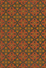 Pattern 33 The Red Baron - vinyl floor cloth sizes 20x30, 24x36, 30x44, 38x56, 52x76, 70x102 