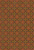 Pattern 33 The Red Baron - vinyl floor cloth sizes 96x140, 120x175