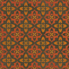 Pattern 33 The Red Baron - vinyl floor cloth sizes 36x36, 48x48