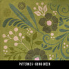 Pattern 36 Going Green - vinyl floor cloth swatch sample