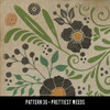 Pattern 36 Prettiest Weeds - vinyl floor cloth swatch sample