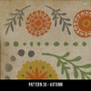 Pattern 38 Autumn - vinyl floor cloth swatch sample
