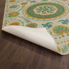 Pattern 38 Summer - vinyl floor cloth underside 