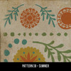 Pattern 38 Summer - vinyl floor cloth swatch sample