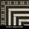 Pattern 18 Mandate of Heaven - vinyl floor cloth swatch sample