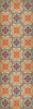 Pattern 19 Newton - vinyl floor cloth sizes 24x77, 30x96, 26x83, 36x115