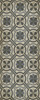 Pattern 19 Madame Curie vinyl floor cloth sizes 30x75, 36x90