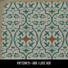 Pattern 51 And I Love Her - vinyl floor cloth swatch sample