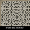 Pattern 51 Sense and Sensibility - vinyl floor cloth swatch sample