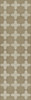 Pattern 23 Disciple - vinyl floor cloth sizes 24x77, 26x83, 30x96, 36x115