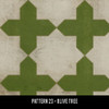 Pattern 23 Olive Tree - vinyl floor cloth swatch sample