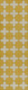 Pattern 23 The Greater Light - vinyl floor cloth sizes 24x77, 26x83, 30x96, 36x115
