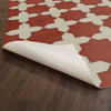 Pattern 23 Red Like Crimson - vinyl floor cloth underside 