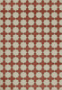 Pattern 23 Dressed in Scarlet - vinyl floor cloth sizes 96x140, 120x175