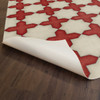 Pattern 23 Dressed in Scarlet - vinyl floor cloth