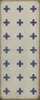 Pattern 24 Skyros - vinyl floor cloth sizes  30x75, 36x90 