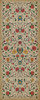 Williamsburg Floral Abigail - vinyl floor cloth size 36x90