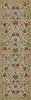 Williamsburg Floral Abigail - vinyl floor cloth size 24x77, 30x96, 36x115