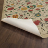 Williamsburg Floral Abigail - vinyl floor cloth underside