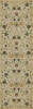 Williamsburg Floral Martha - vinyl floor cloth size 36x115