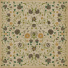 Williamsburg Floral Martha - vinyl floor cloth Image for all square sizes