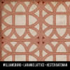 Williamsburg Laramie Lattice Hester Bateman - vinyl floor cloth swatch sample