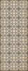 Williamsburg Laramie Lattice Joseph Ward - vinyl floor cloth size 36x90