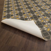 Williamsburg Laramie Lattice Paul Revere - vinyl floor cloth underside 