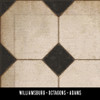 Williamsburg Octagons Adams - vinyl floor cloth swatch sample