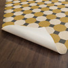 Williamsburg Octagons Jefferson - vinyl floor cloth underside 