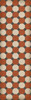 Williamsburg Octagons Lee - vinyl floor cloth size 36x115