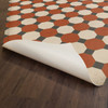 Williamsburg Octagons Lee - vinyl floor cloth underside 