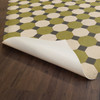 Williamsburg Octagons Sherman - vinyl floor cloth underside 