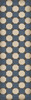 Williamsburg Octagons Washington - vinyl floor cloth size 36x115
