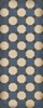 Williamsburg Octagons Washington - vinyl floor cloth size 36x90