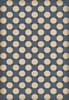 Williamsburg Octagons Washington - vinyl floor cloth size 96xx140