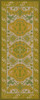 Williamsburg Traditional Cassia - vinyl floor cloth sizes 30x75, 36x90